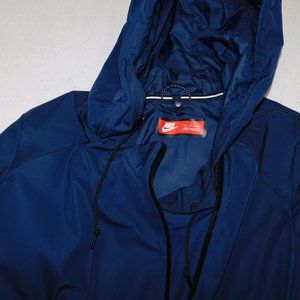 nike stadium jacket size large navy blue